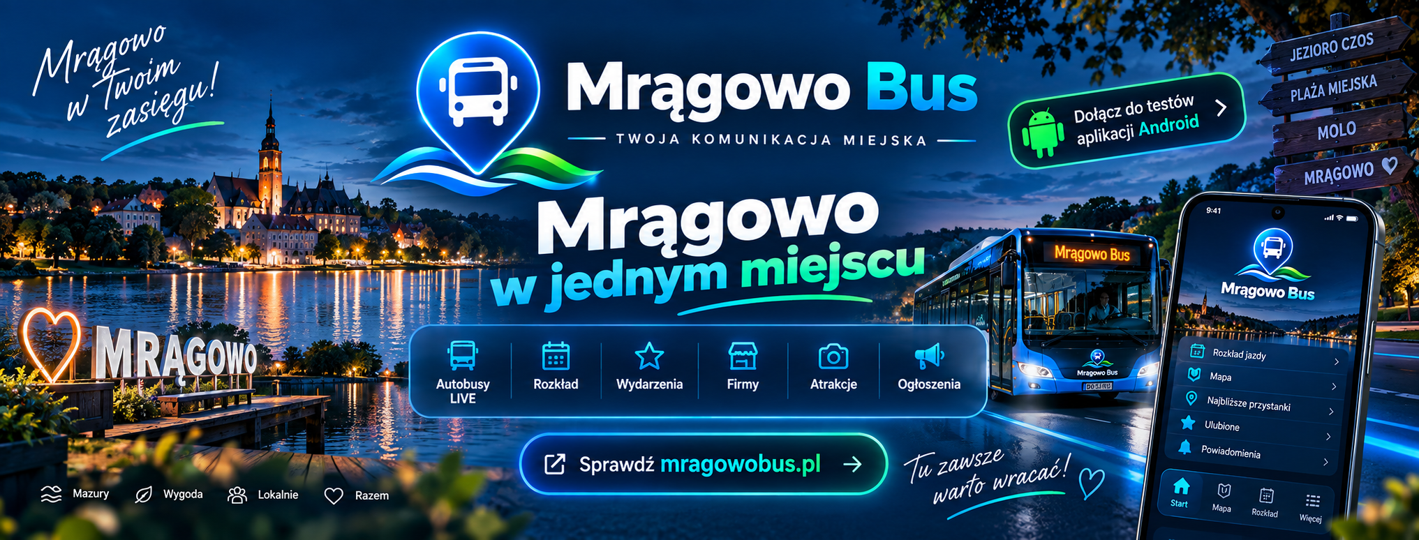 Mrągowo Bus — Mrągowo w jednym miejscu
